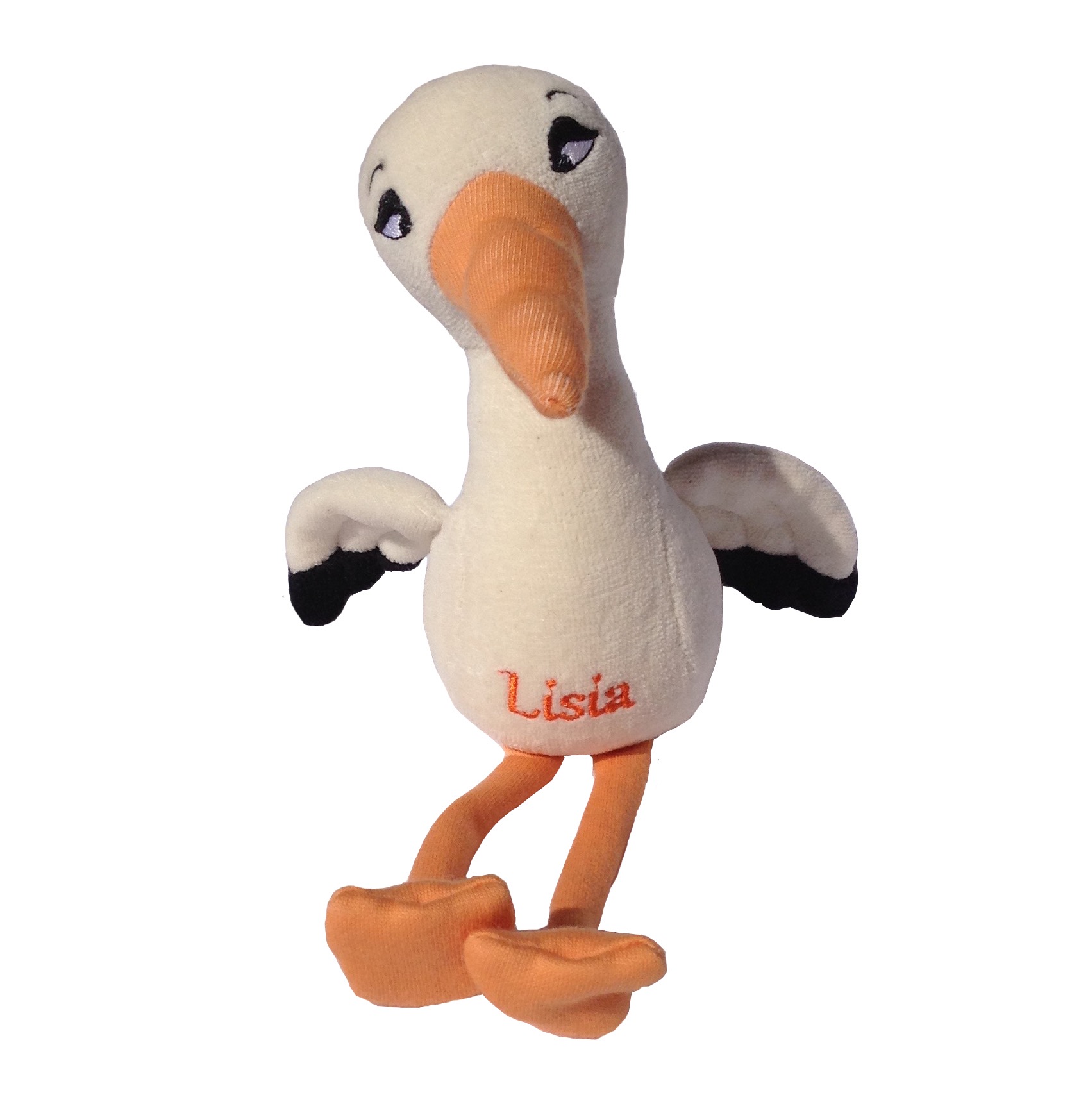 Doudou bio cigogne Alexia Naumovic Lisia
